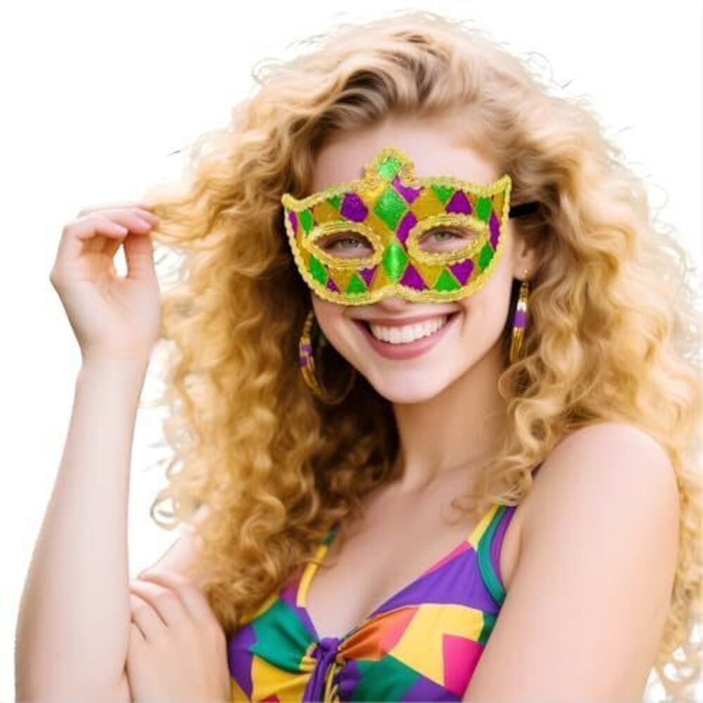 5547 Mega-L Mask for Mardi Gras Party Accessories in Mardi Gras Festival